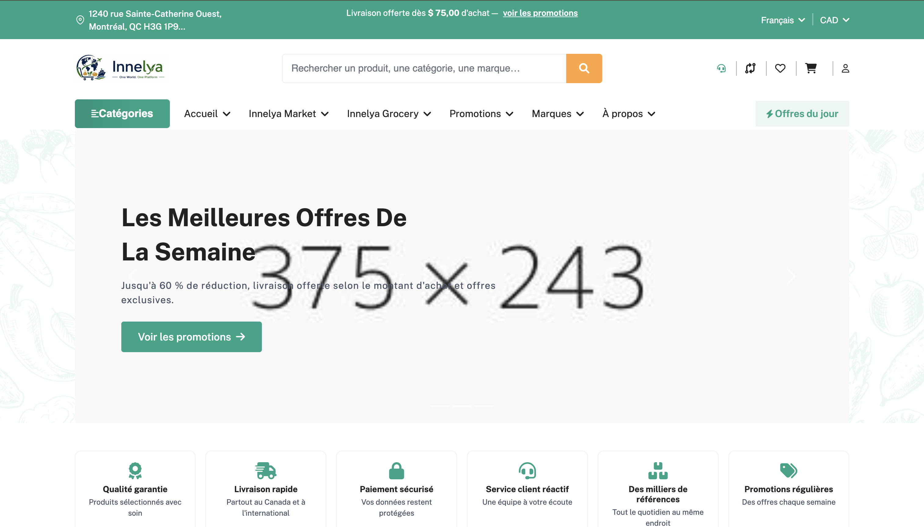 Aperçu du site Innelya